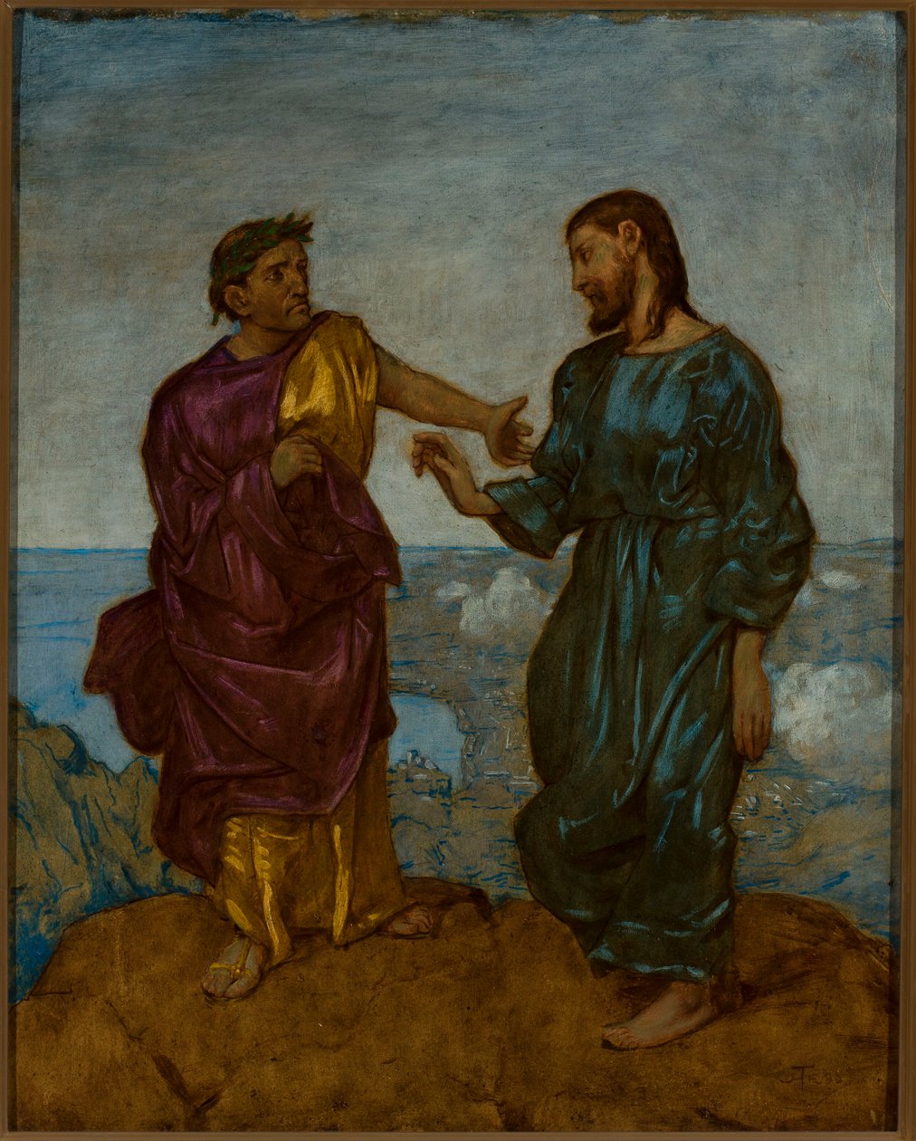 A tentação de Cristo de Hans Thoma