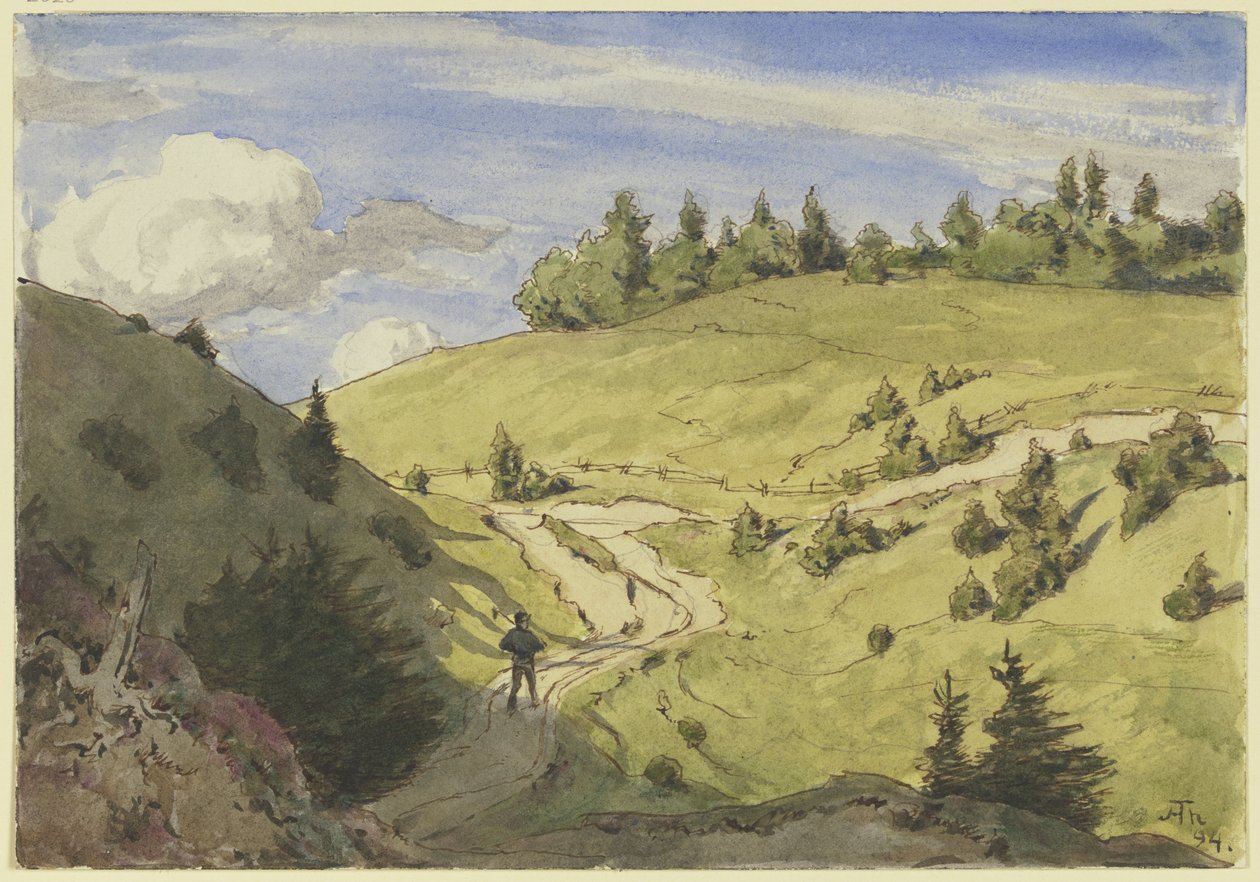 Paisagem na Floresta Negra de Hans Thoma