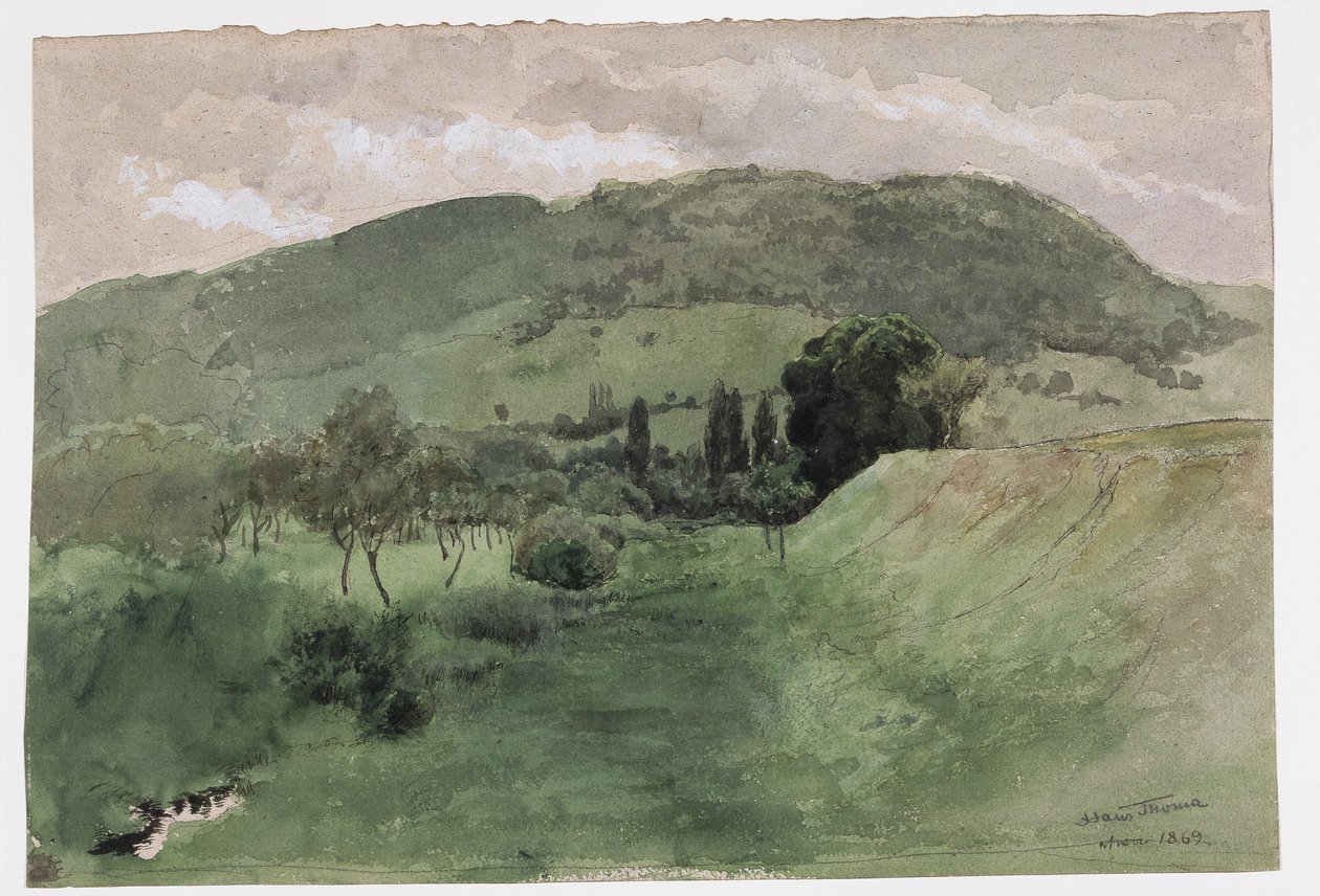 Paisagem na Floresta Negra de Hans Thoma