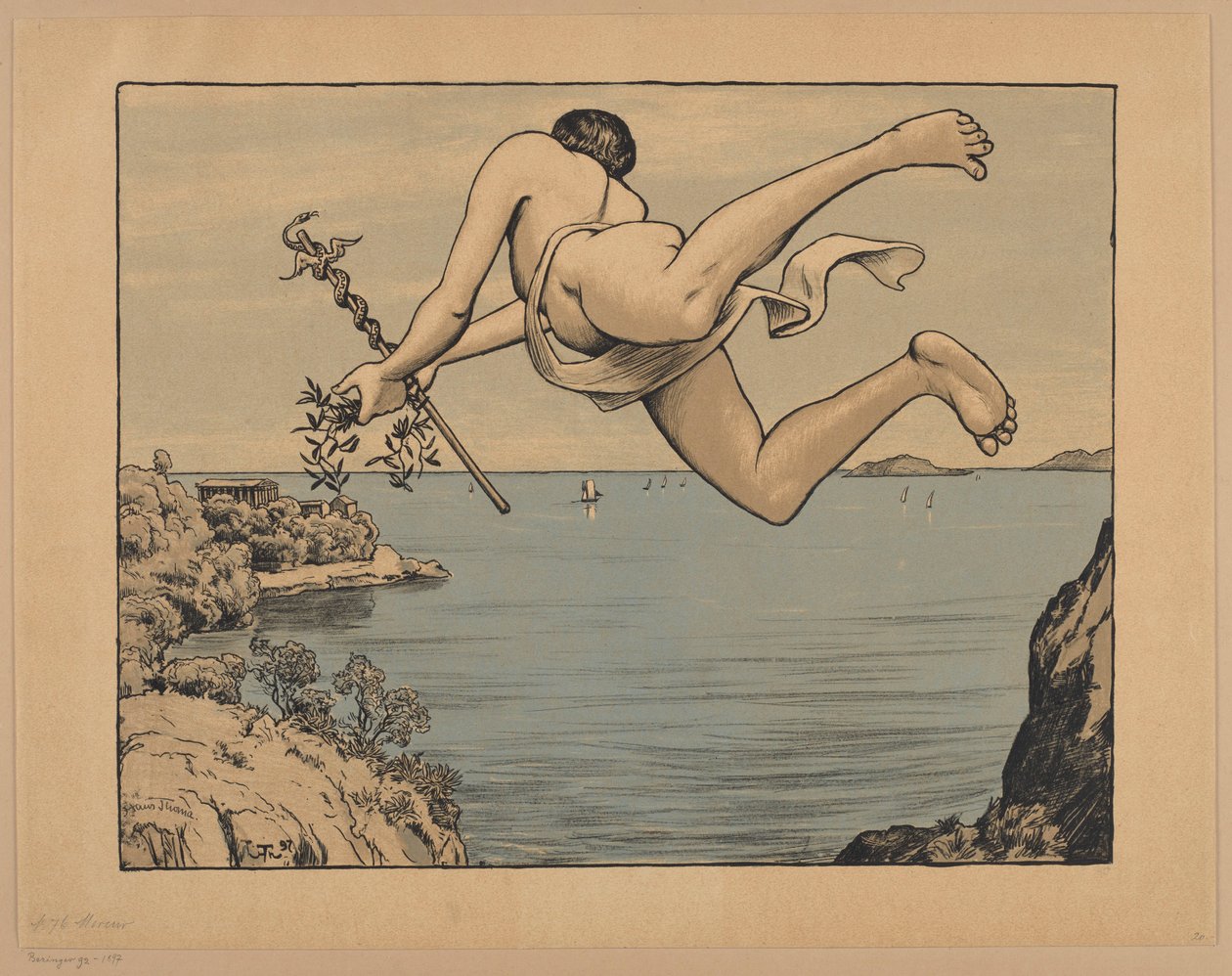 Mercúrio em Voo, p. 76 de Hans Thoma