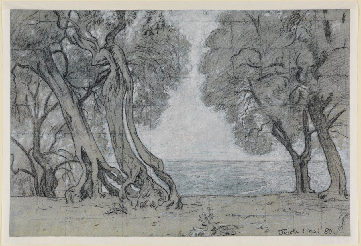 Oliveiras perto de Tivoli de Hans Thoma