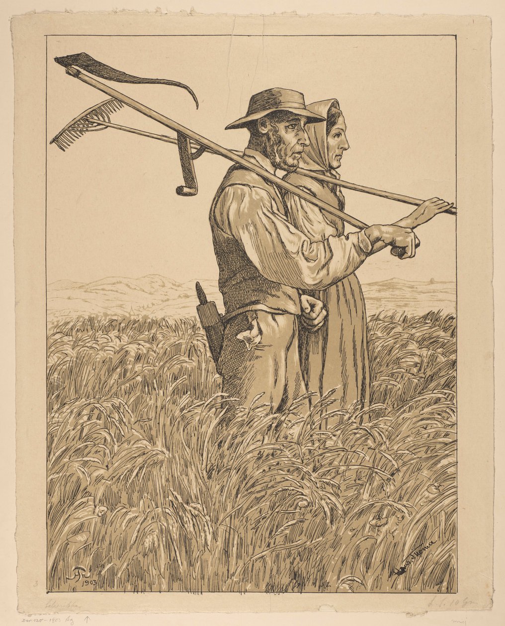 Dois ceifeiros de Hans Thoma