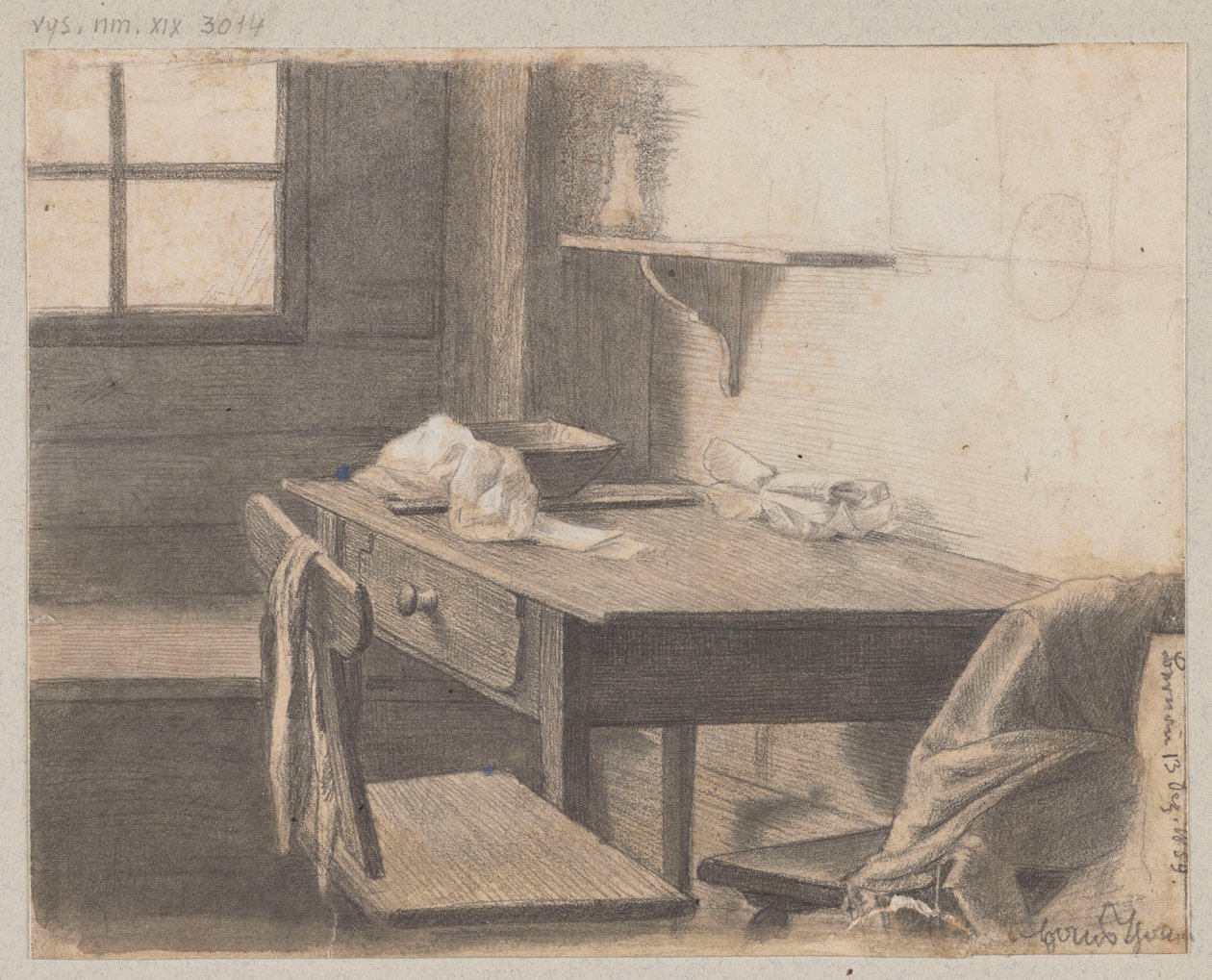 O quarto do artista em Bernau de Hans Thoma
