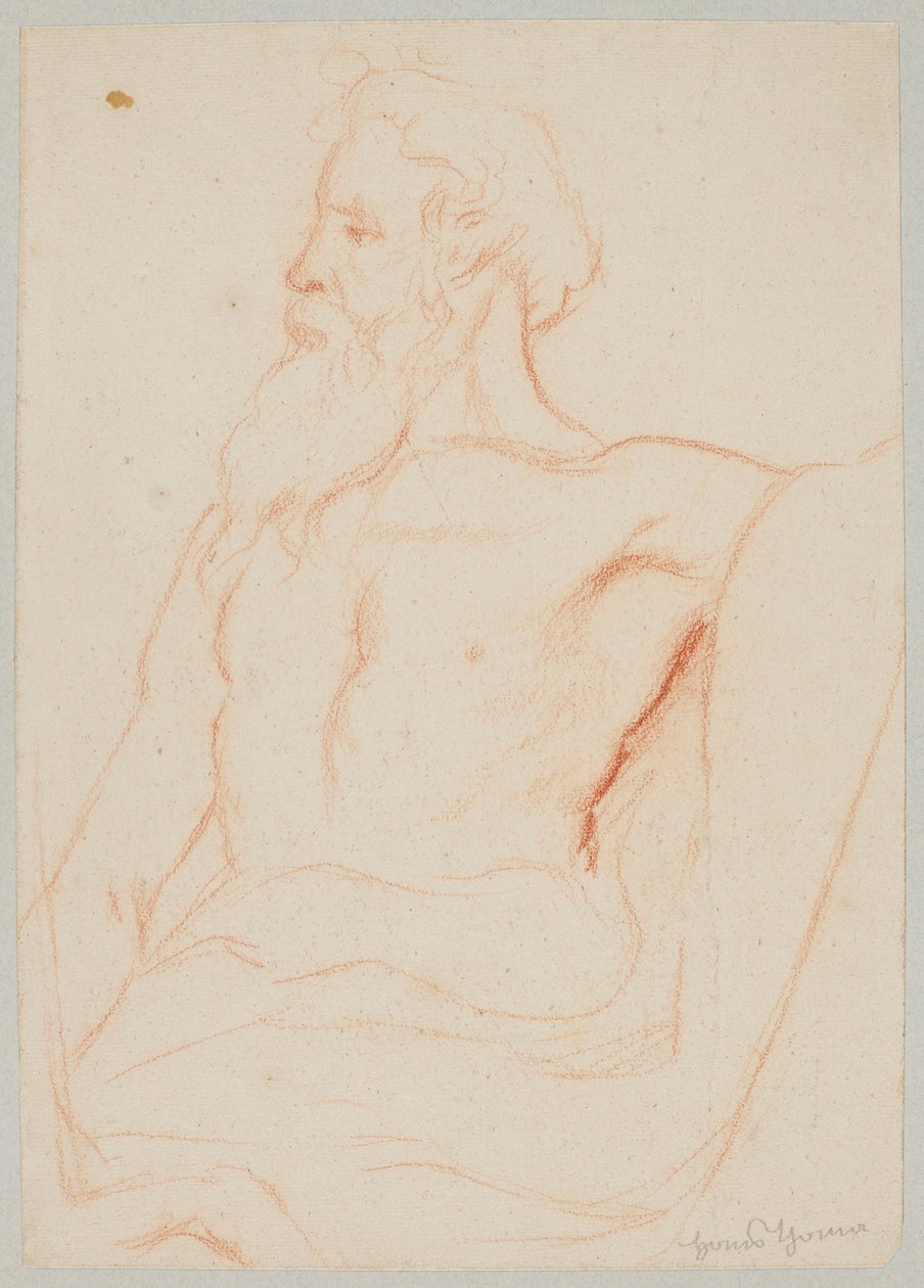 Velho seminu com barba de Hans Thoma
