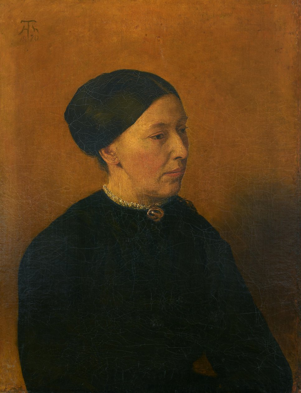 Retrato da senhora Zeiner de Hans Thoma