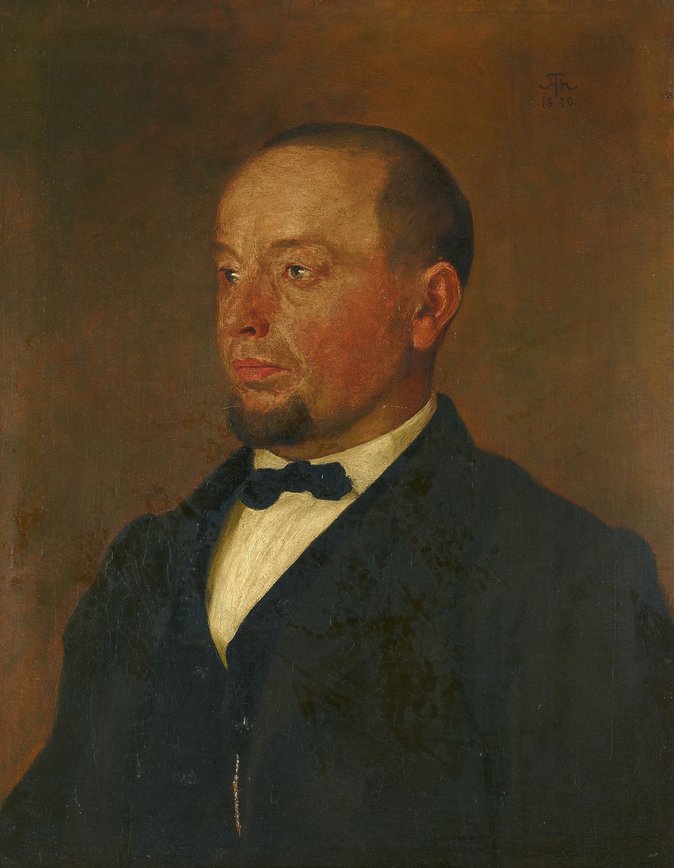 Retrato do mestre canalizador Zeiner de Hans Thoma
