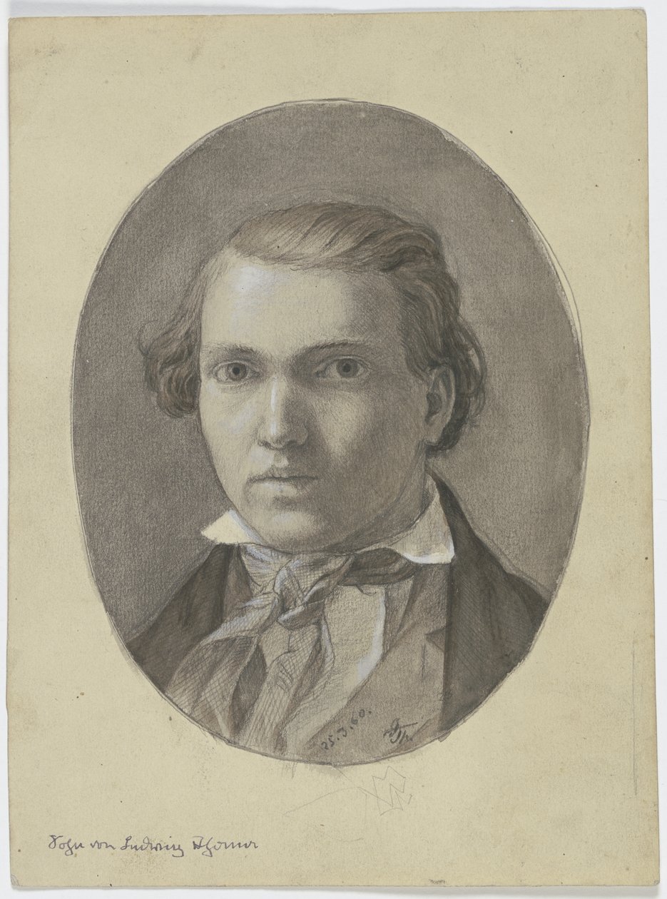 Retrato de um filho de Ludwig Thoma de Hans Thoma