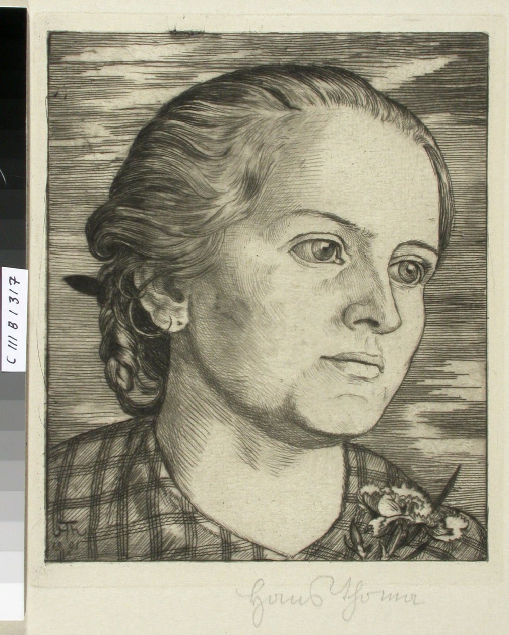 Retrato de uma mulher de Hans Thoma
