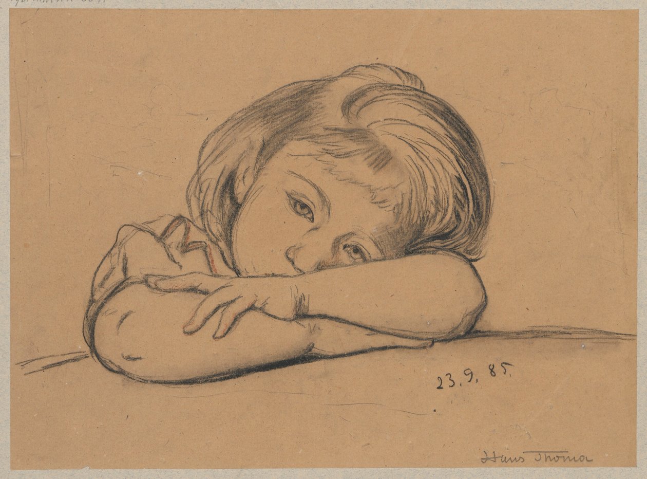 Retrato de Elli de Hans Thoma