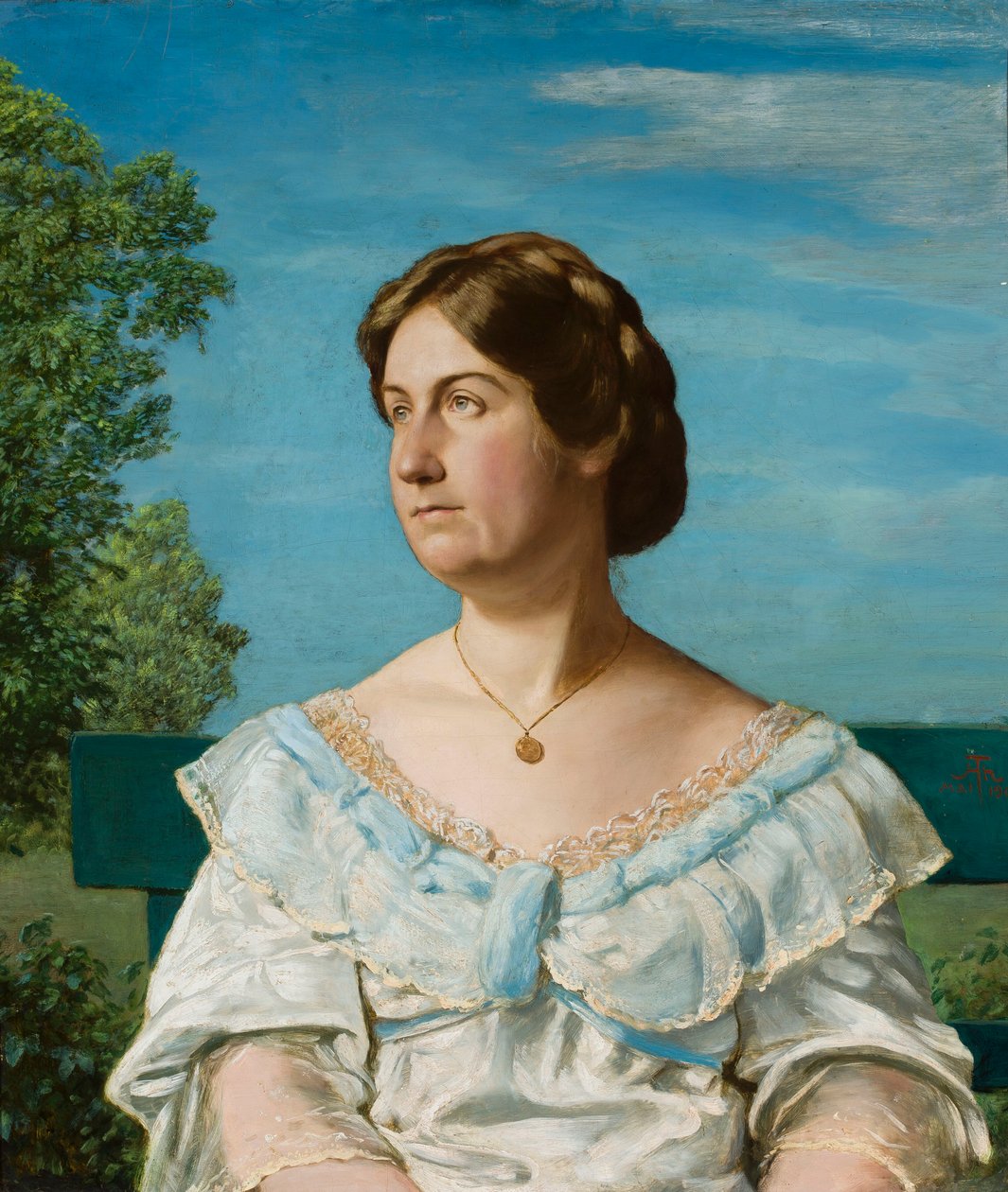 Retrato da filha adotiva do artista — Elli Blaue de Hans Thoma