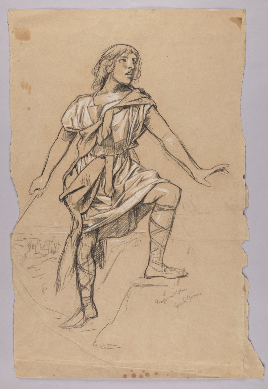 Projeto do traje de Zygfryd de Hans Thoma