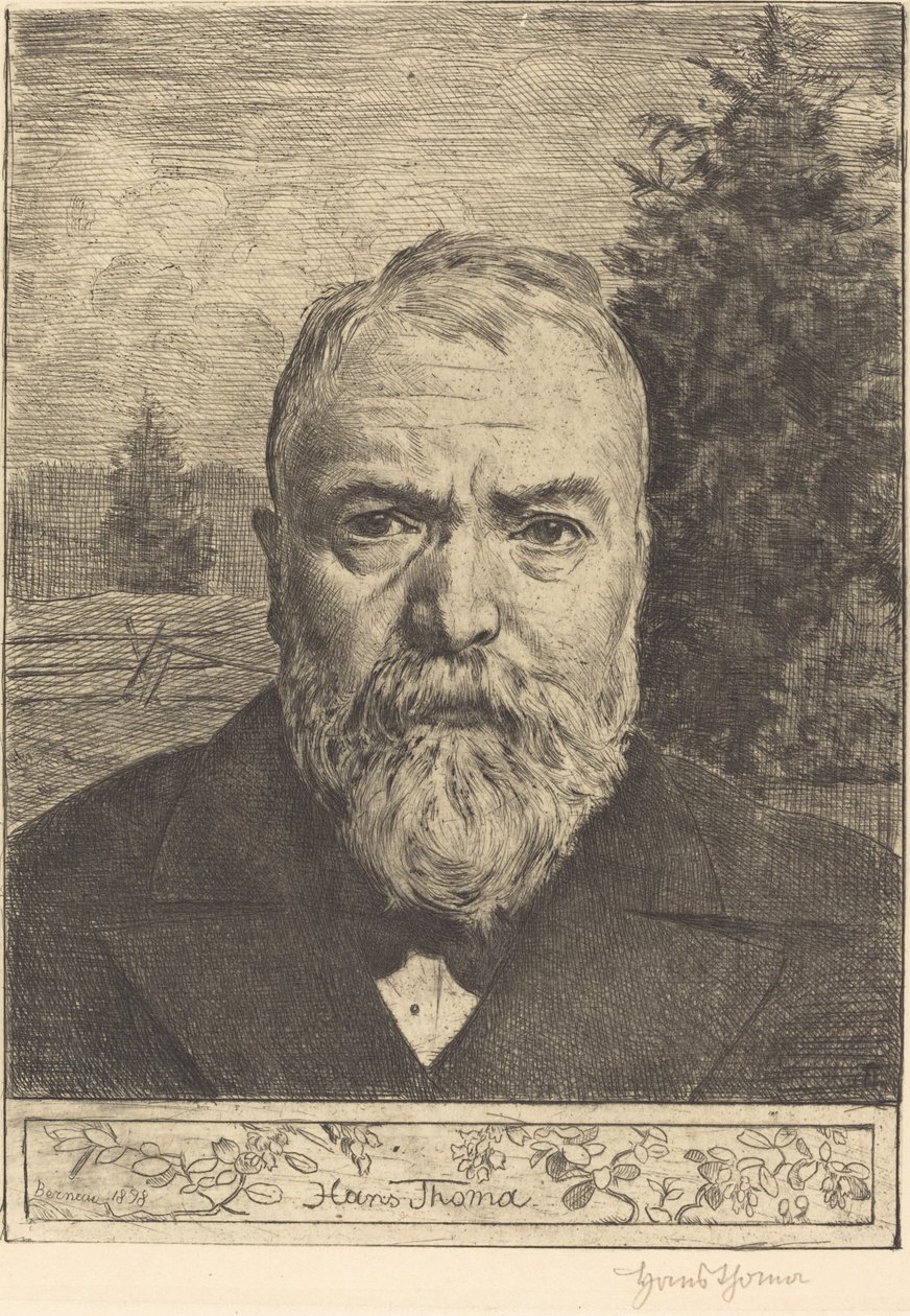Autorretrato II de Hans Thoma