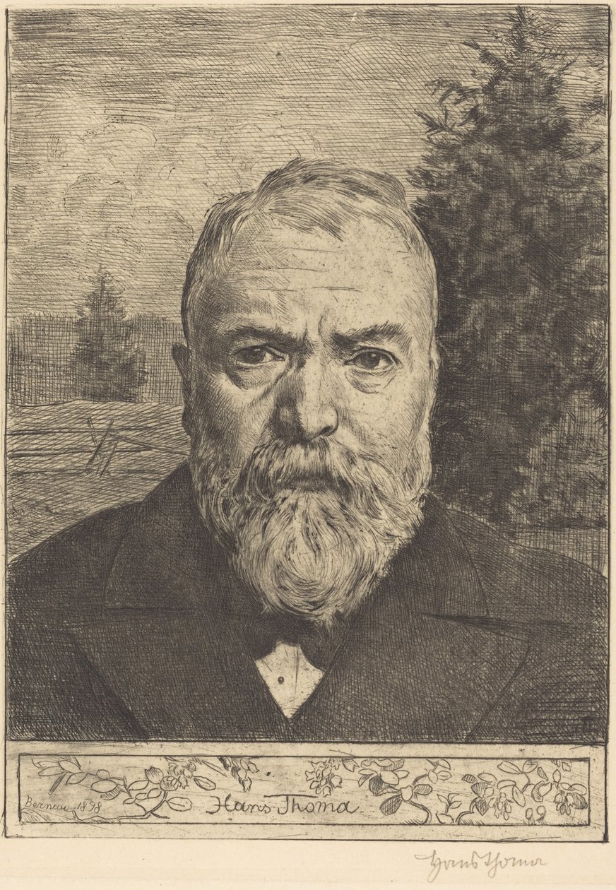 Autorretrato II de Hans Thoma