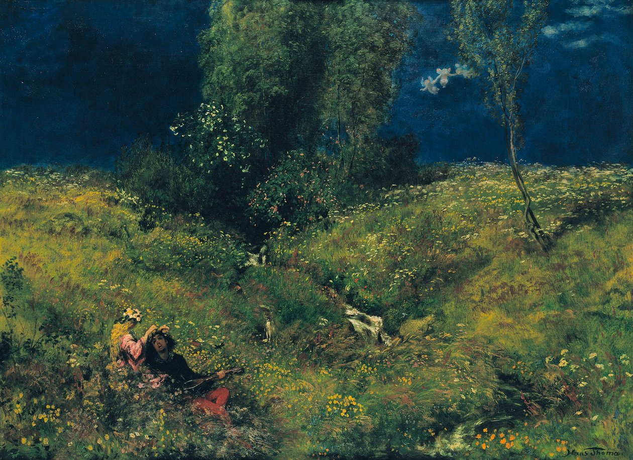 Verão, 1872 de Hans Thoma