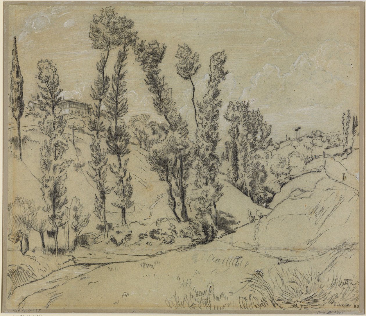 Vale perto de Siena de Hans Thoma