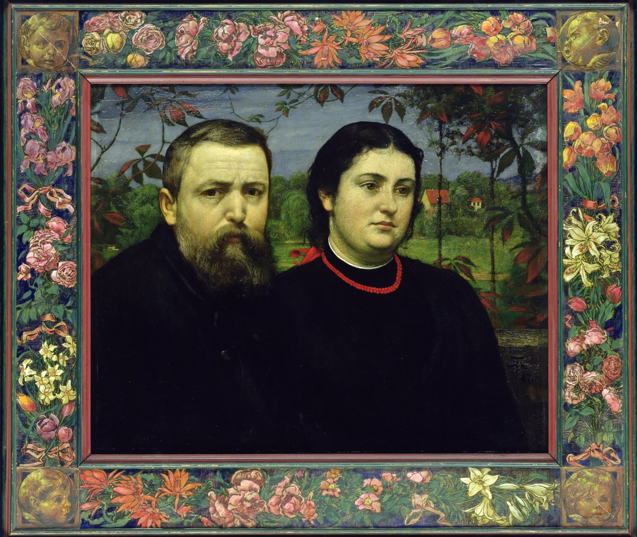 O artista com sua esposa Bonicella, 1887 de Hans Thoma