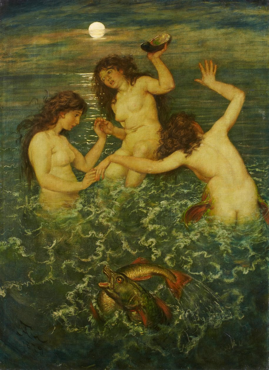 Três sereias de Hans Thoma