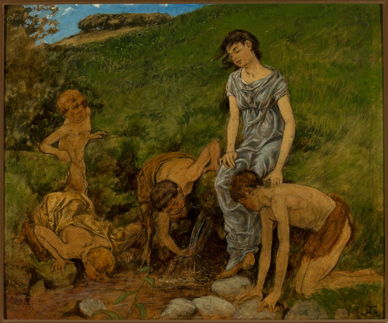 Na fonte de Hans Thoma