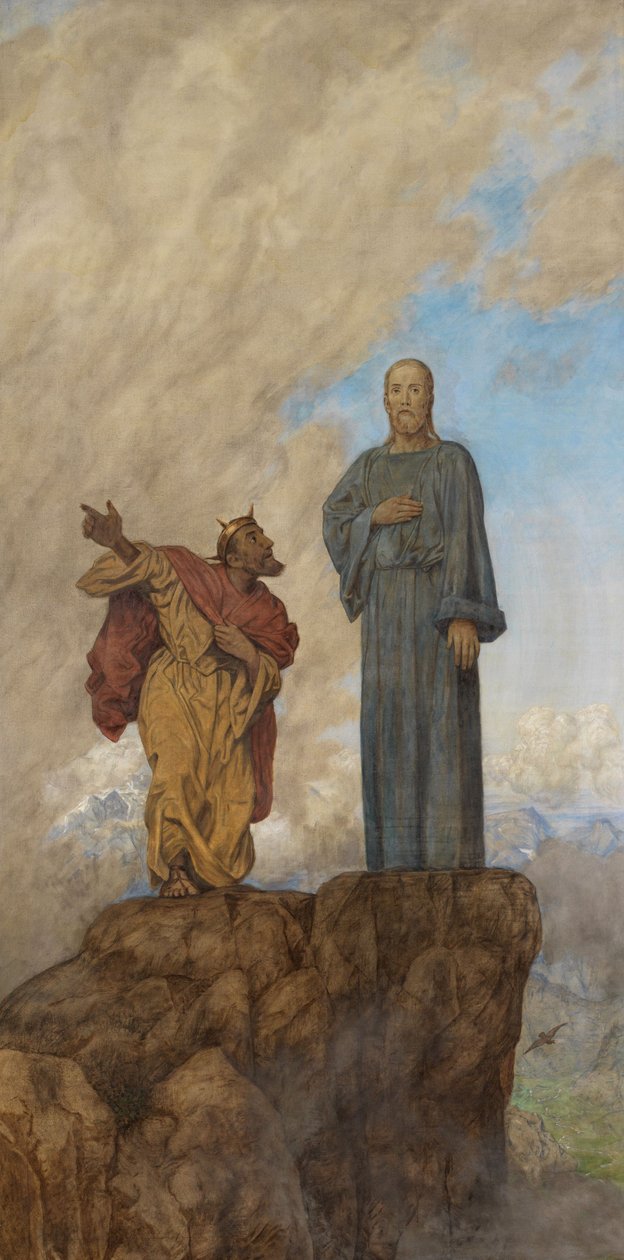 Tentação de Cristo de Hans Thoma