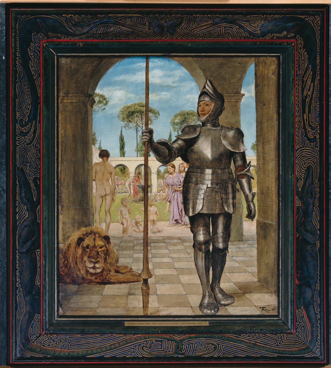 Guardião do Jardim do Amor de Hans Thoma