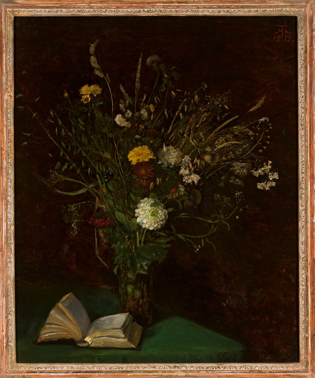 Vaso com flores de Hans Thoma