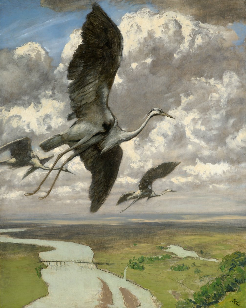 Aves maravilhosas de Hans Thoma