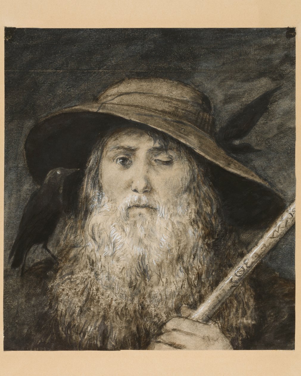 Wotan como Viajante de Hans Thoma