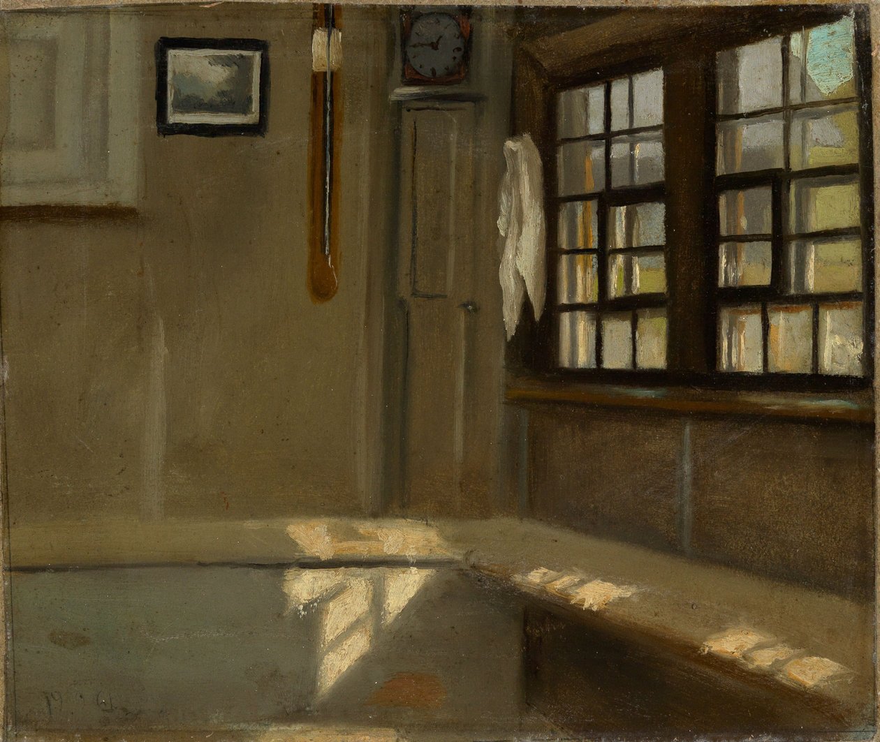 Canto de um quarto numa casa de campo de Hans Thoma