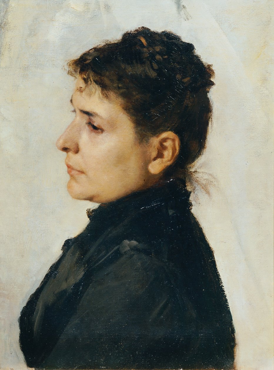 mulher de perfil de Hans Tichy