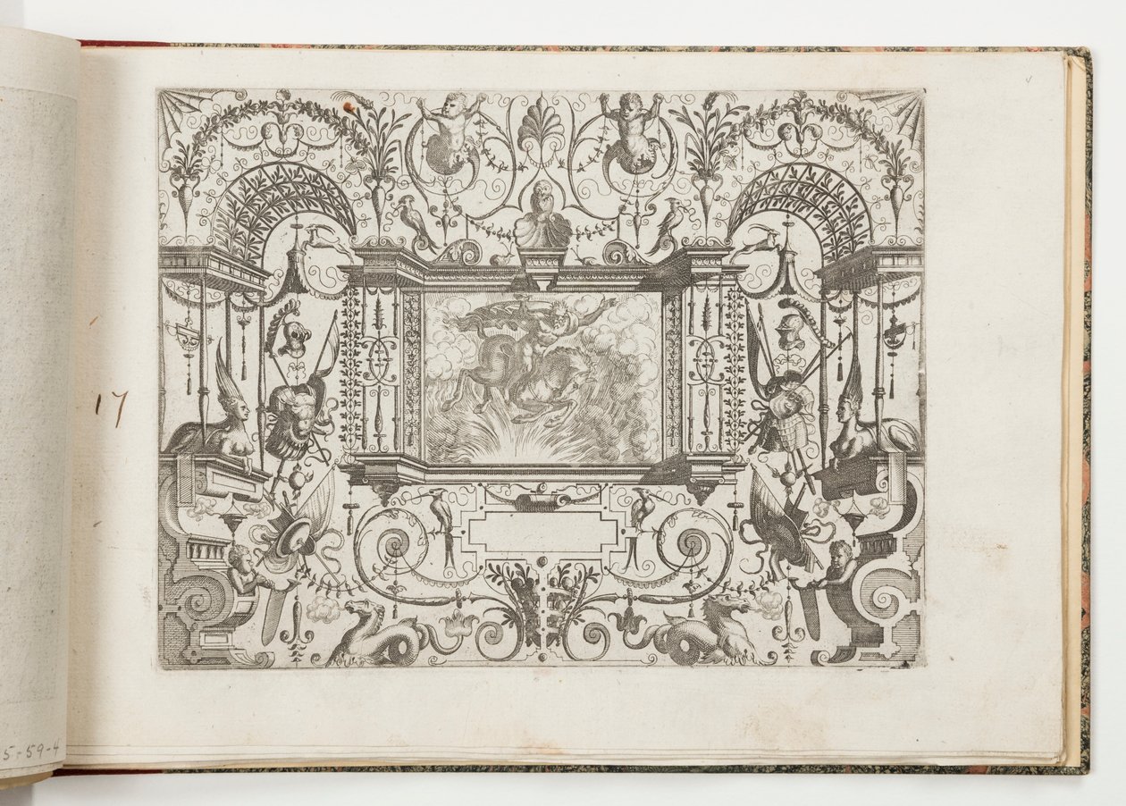 Placa 17, de Grotteßco de várias maneiras (Vários grotescos) de Hans Vredeman de Vries