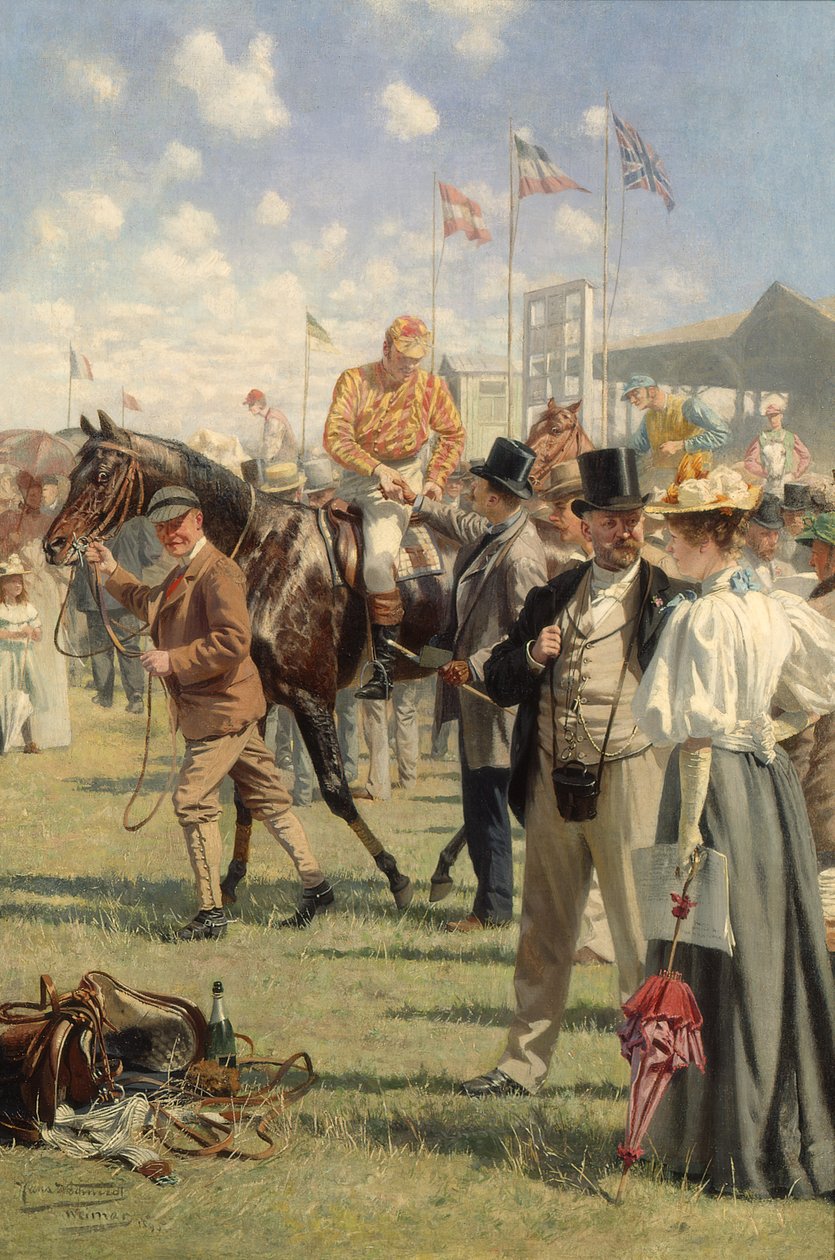 O Vencedor (óleo no painel) de Hans W. Schmidt