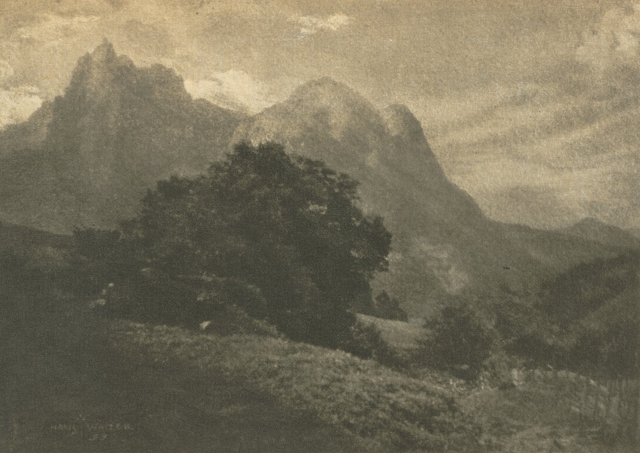 Trabalho de câmera: paisagem montanhosa de Hans Watzek