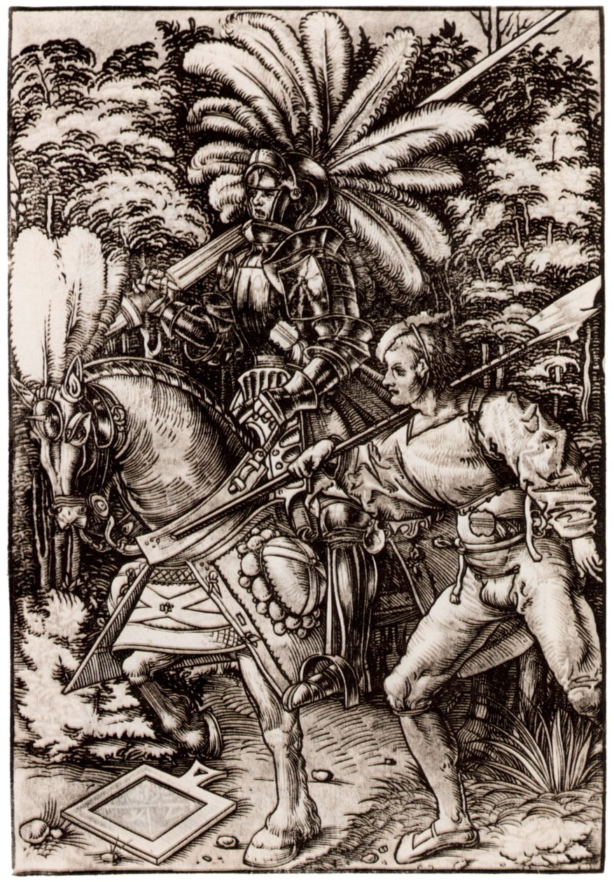 Cavaleiro e Halberdier de Hans Wechtlin