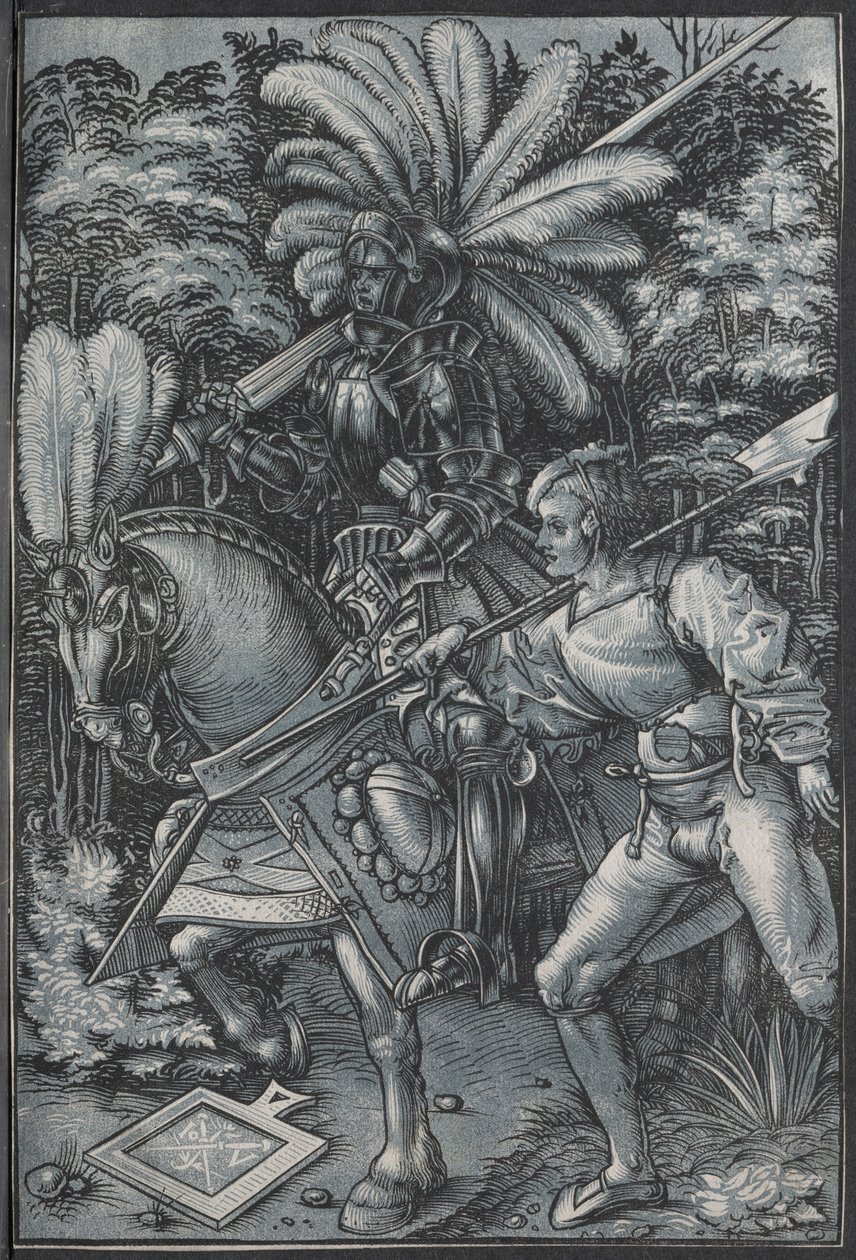 O Cavaleiro e Lansquenet, c. 1512 de Hans Wechtlin
