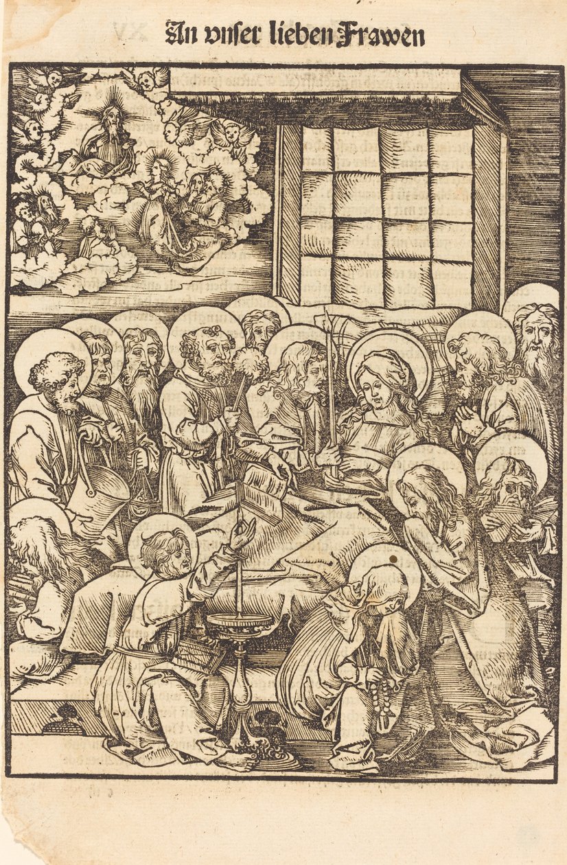 Morte da Virgem de Hans Wechtlin I