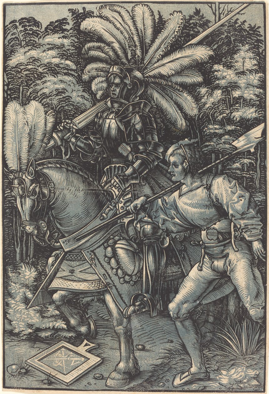 Cavaleiro e o Servo de Hans Wechtlin I