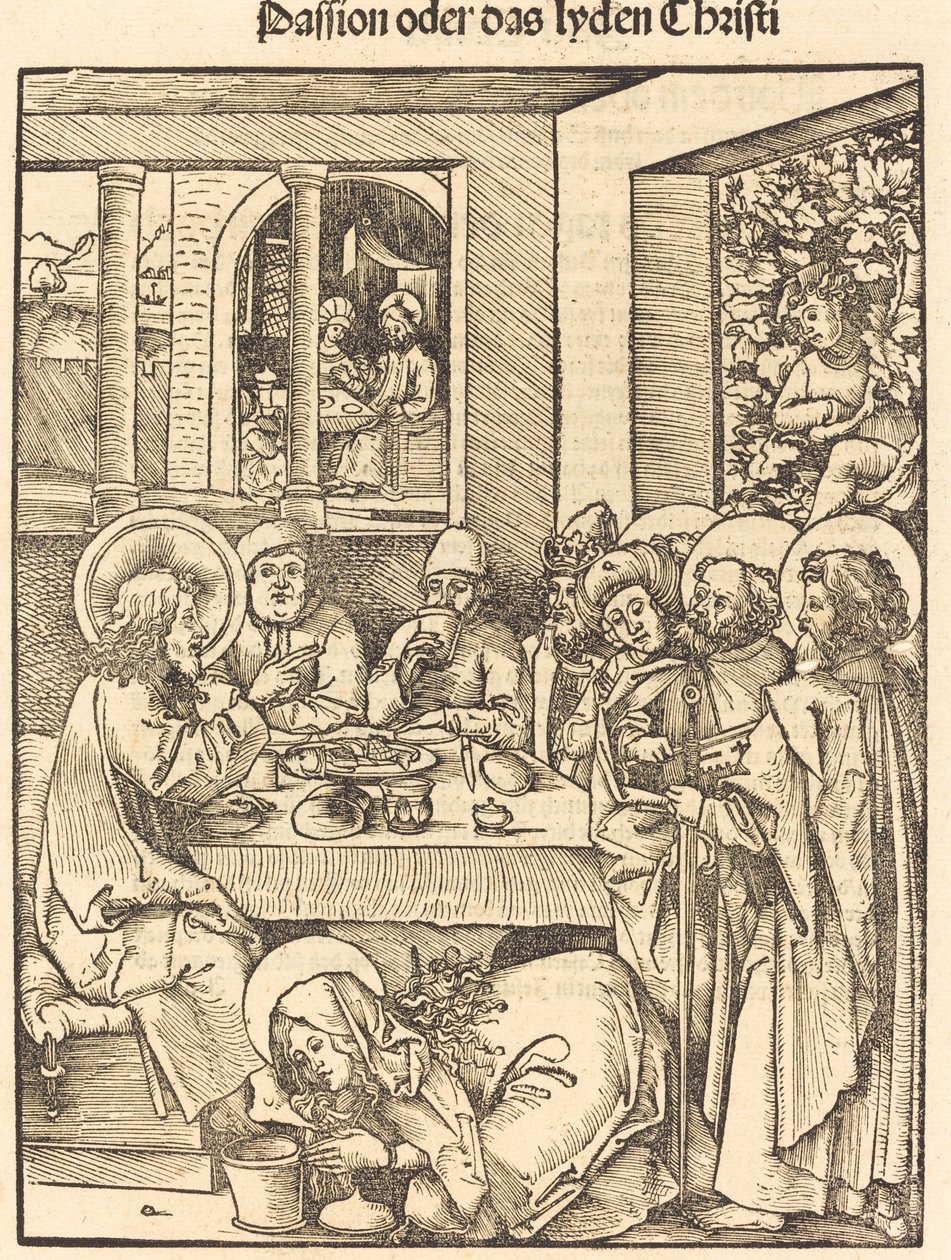 Maria Madalena lavando os pés de Cristo de Hans Wechtlin I