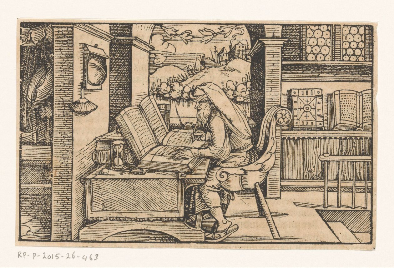 Cícero na sua sala de estudo de Hans Weiditz (II) (attributed to)