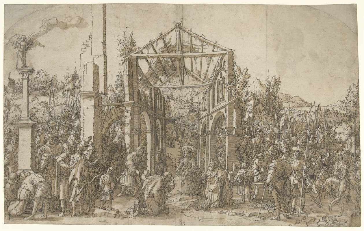 A adoração dos reis de Hans Weiditz (II) (attributed to)