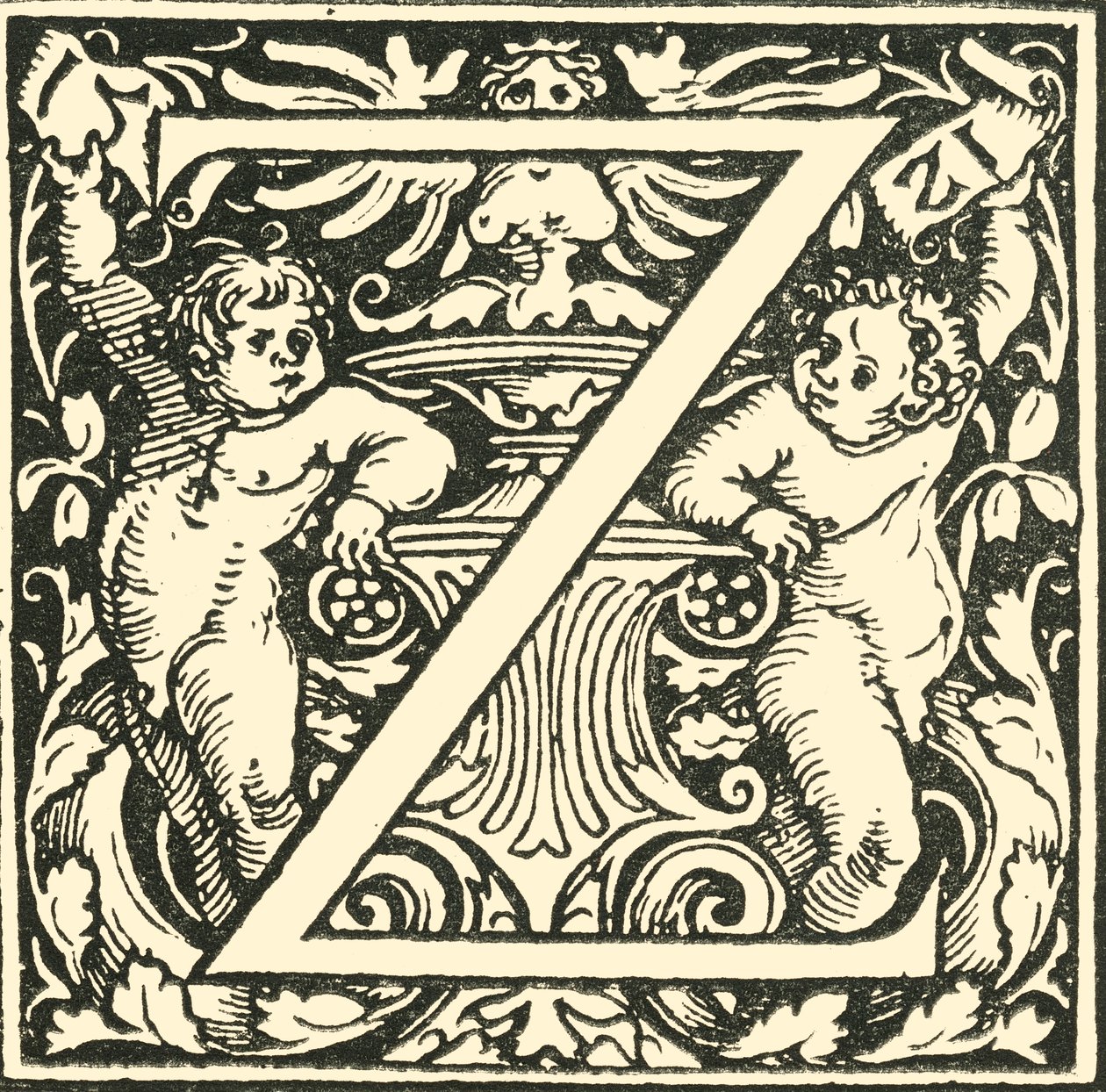 Z - Um alfabeto de Hans Weiditz, c1520-1521, 1908. de Hans Weiditz
