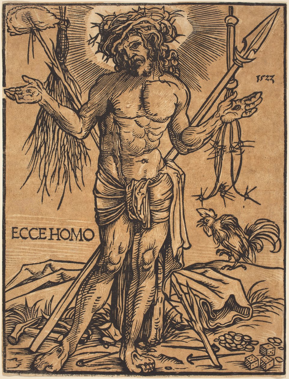 O homem das dores em pé de Hans Weiditz, II