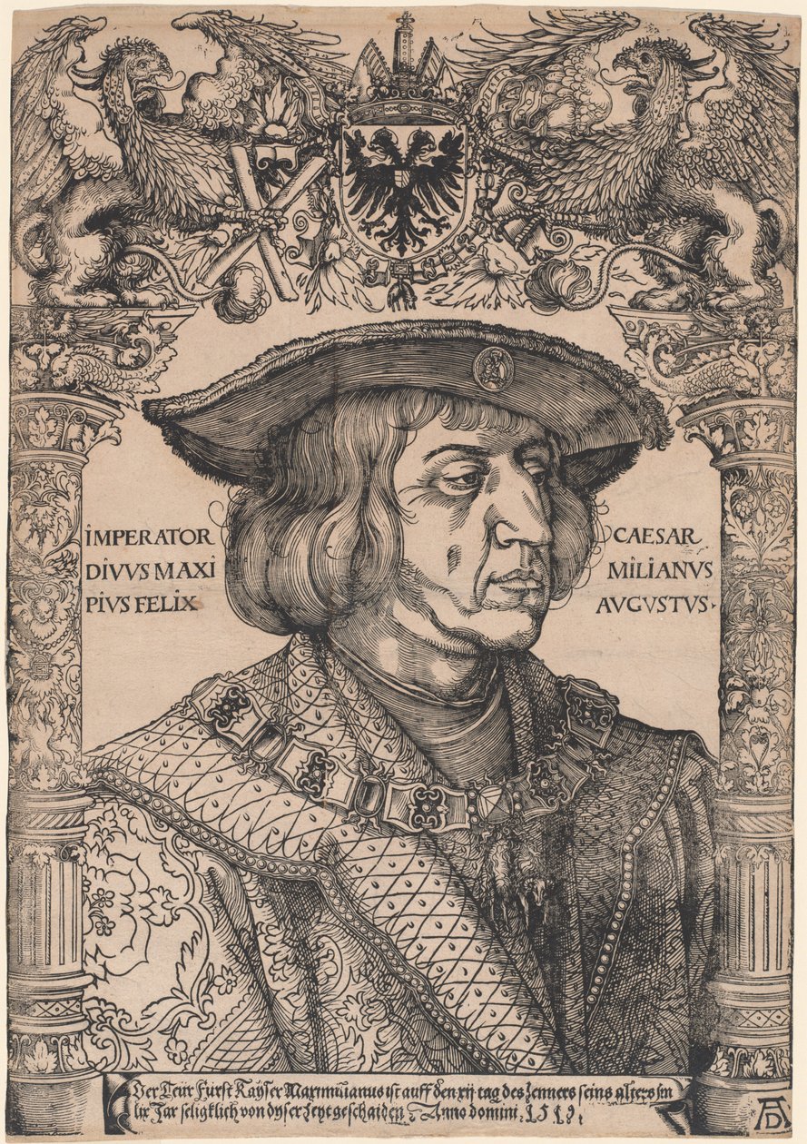Imperador Maximiliano I de Hans Weiditz, II, after Albrecht Dürer
