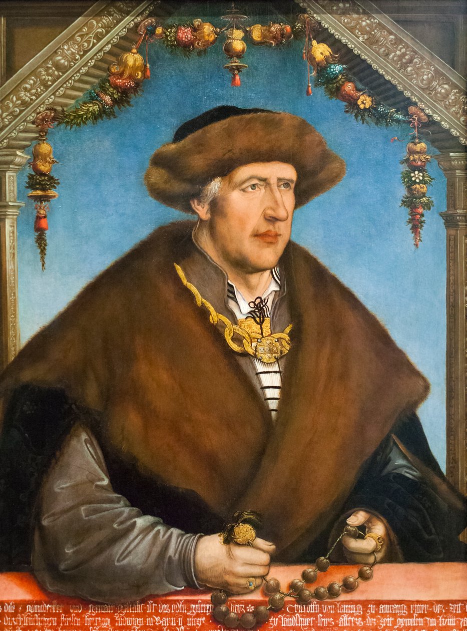 Retrato de Christoph van Laiming de Hans Wertinger