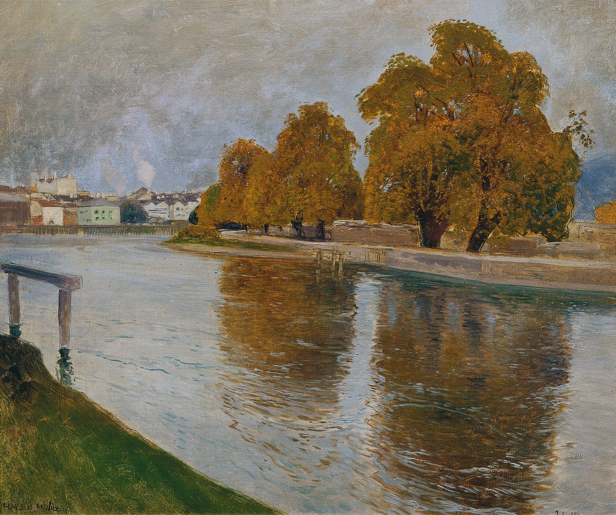 O Salzach perto de Hallein de Hans Wilt