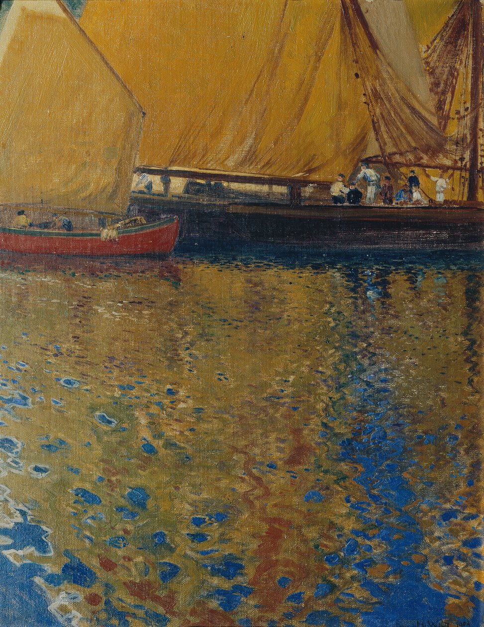 Clima matinal no porto de Lussin de Hans Wilt