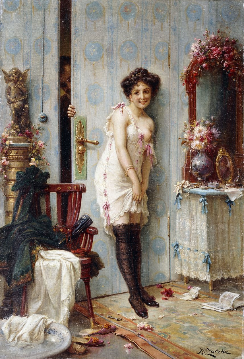 O visitante amoroso de Hans Zatzka