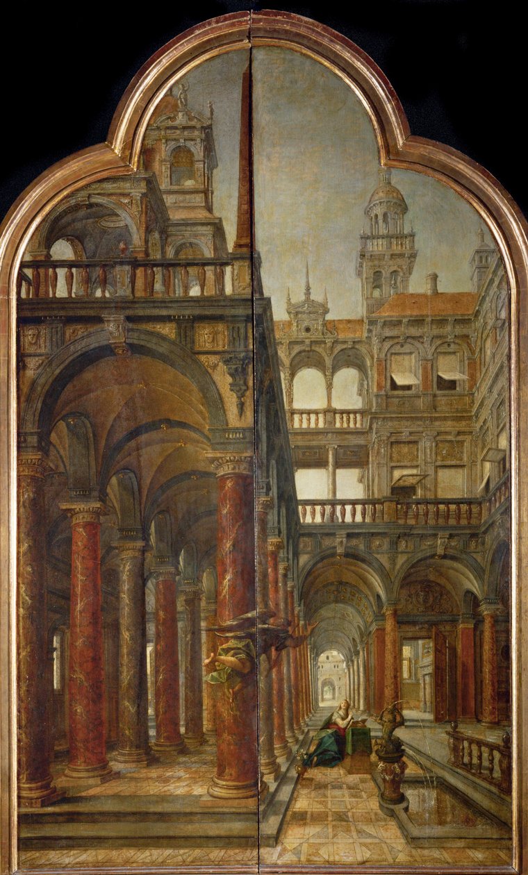 Anunciação de Hans or Jan Vredeman de Vries