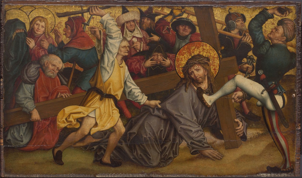 Cristo carregando a cruz de Hans or Johan Maler