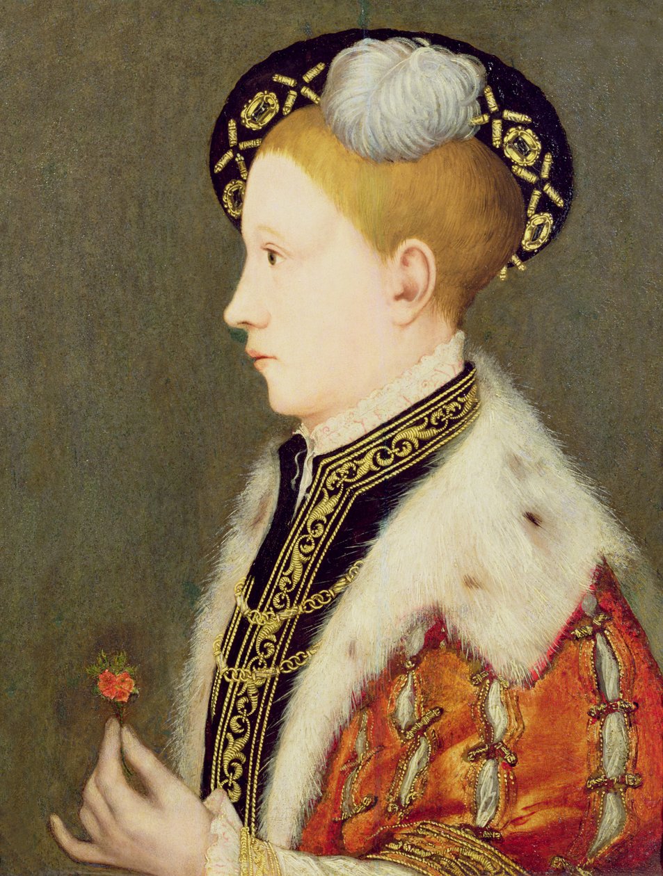 Rei Eduardo VI (1537-1553) de Hans school of Holbein