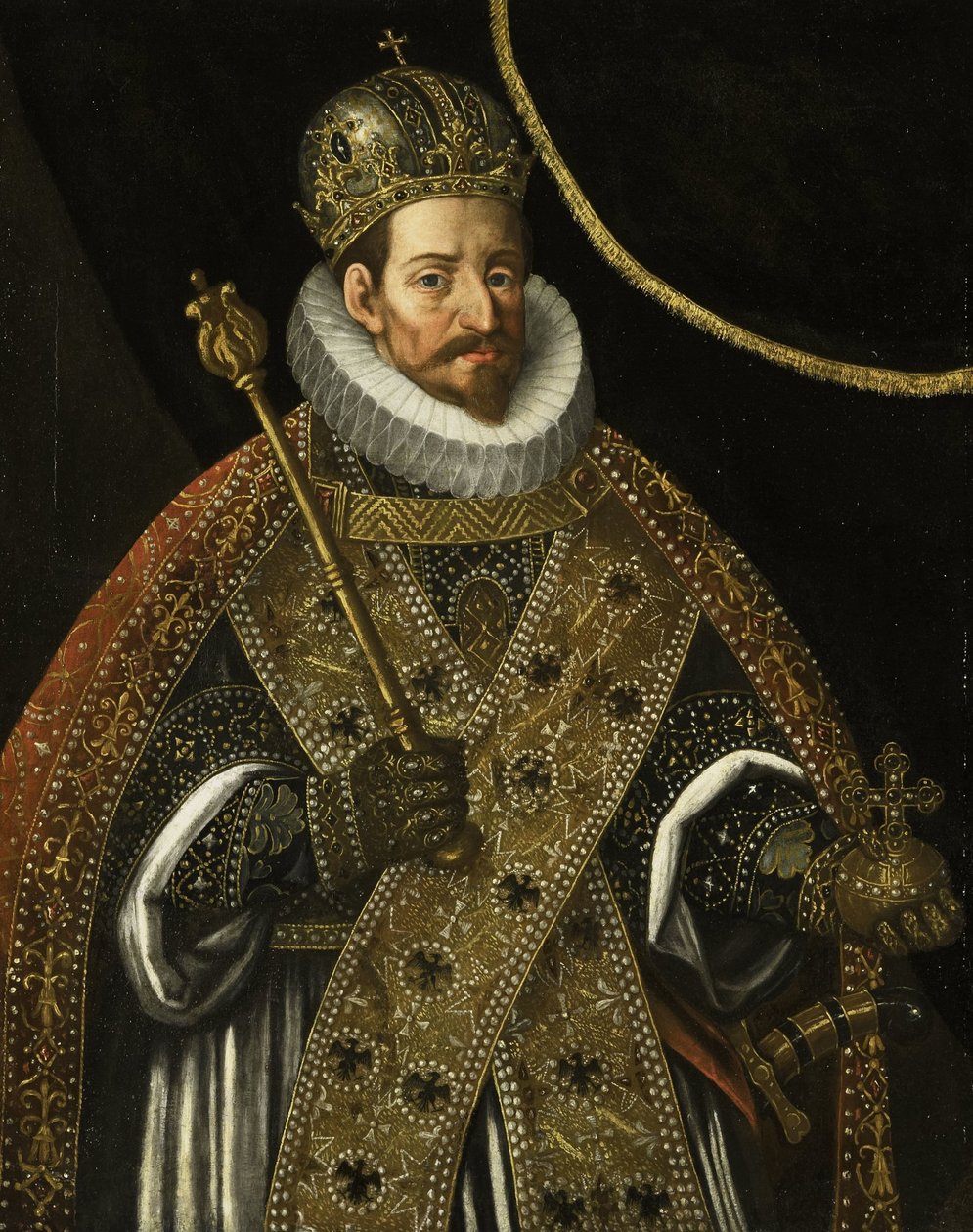 Matthias, Imperador do Sacro Império Romano (1557-1619) de Hans von Aachen (circle of)